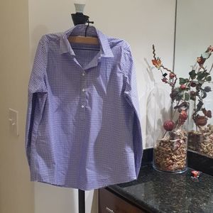 Ann Mashburn popover tunic blouse Large New